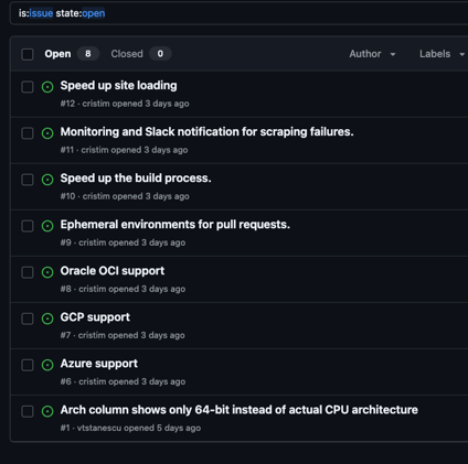 Progress report for the first week after forking ec2instances.info